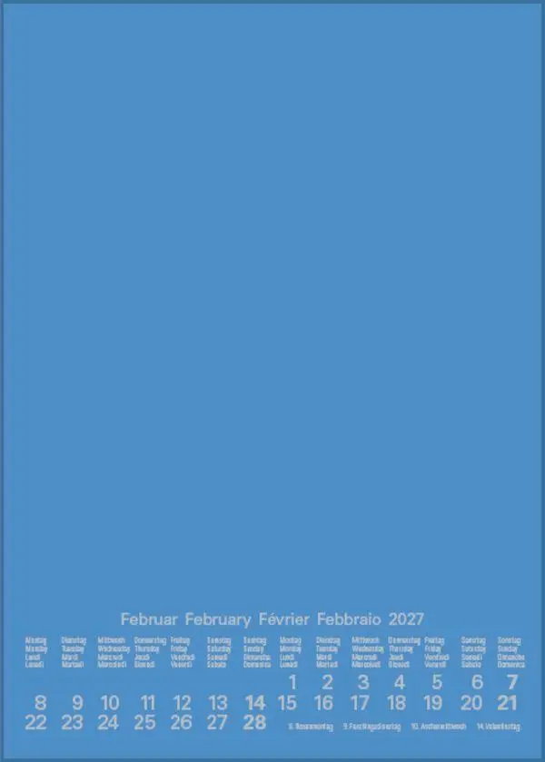 Bild: 9783819303302 | Foto-Malen-Basteln Bastelkalender A5 blau 2027 | Verlag Korsch | 14 S.