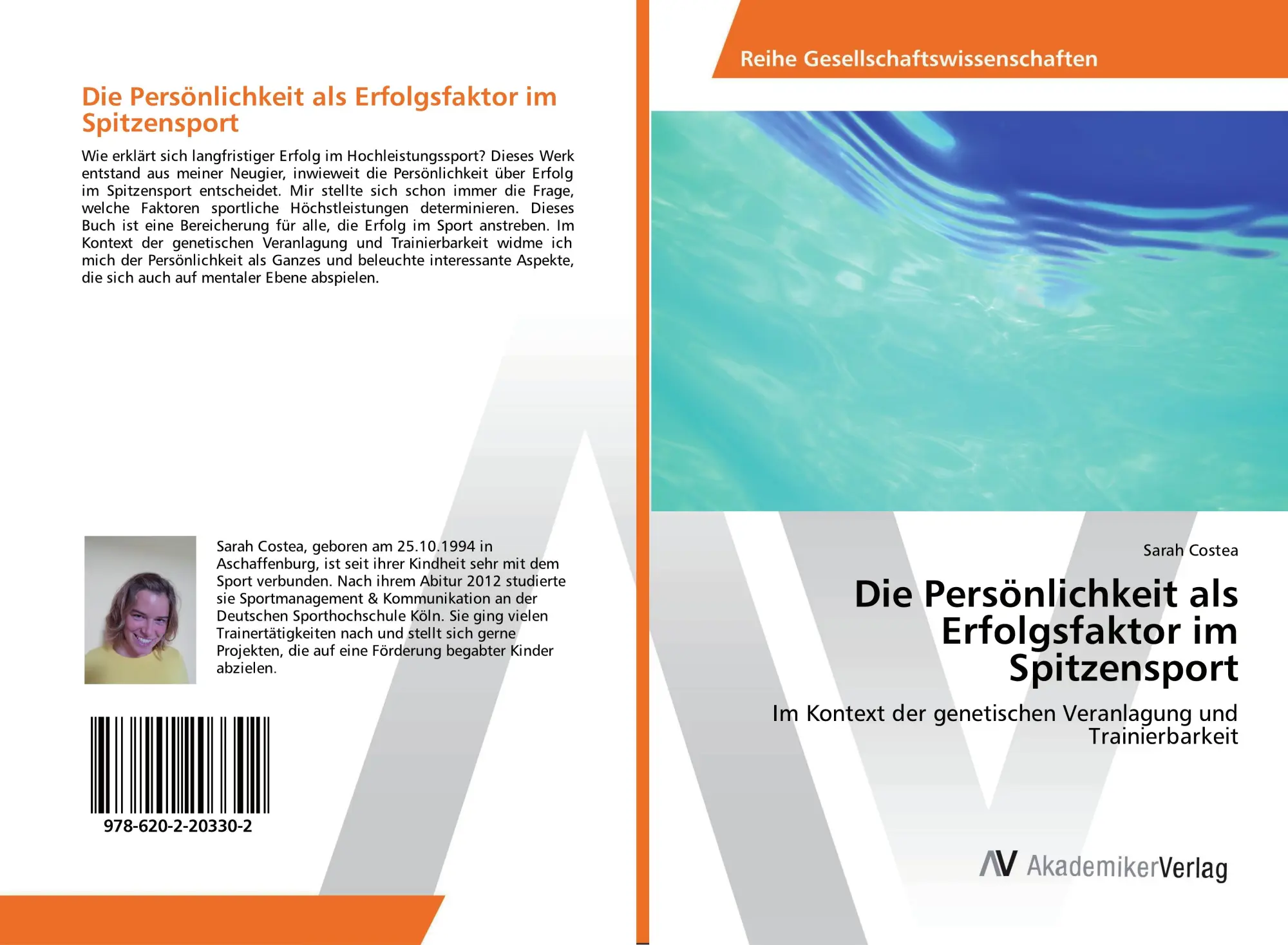 Cover: 9786202203302 | Die Persönlichkeit als Erfolgsfaktor im Spitzensport | Sarah Costea
