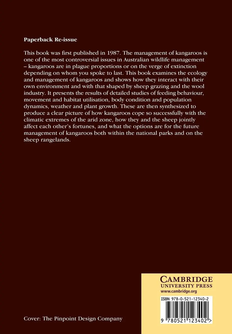 Rückseite: 9780521123402 | Kangaroos | Graeme Caughley (u. a.) | Taschenbuch | Englisch | 2009