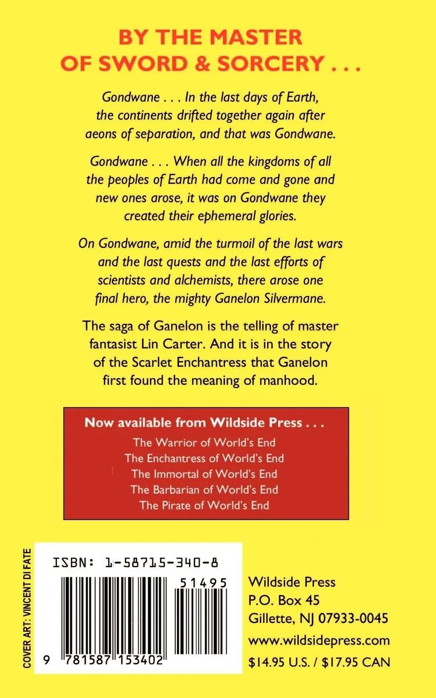 Rückseite: 9781587153402 | The Enchantress of World's End | Lin Carter | Taschenbuch | Englisch