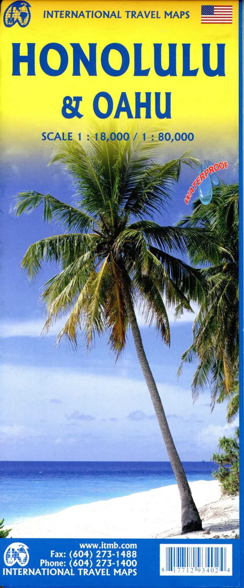 Cover: 9781771293402 | Honolulu &amp; Oahu | ITM Travel Reference Map 1:18000 | (Land-)Karte