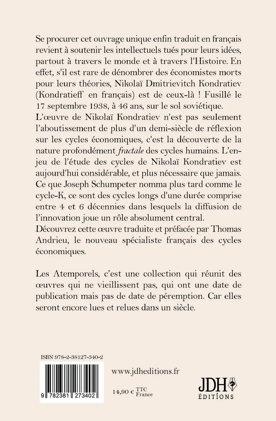 Rückseite: 9782381273402 | Les cycles longs de l'économie | Nikolaï Kondratiev | Taschenbuch