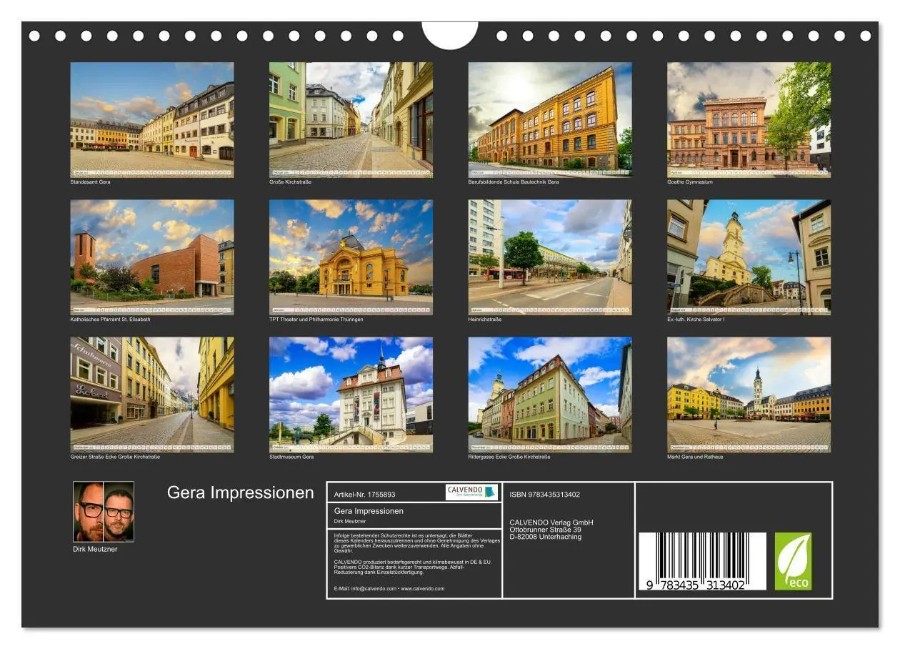 Bild: 9783435313402 | Gera Impressionen (Wandkalender 2025 DIN A4 quer), CALVENDO...