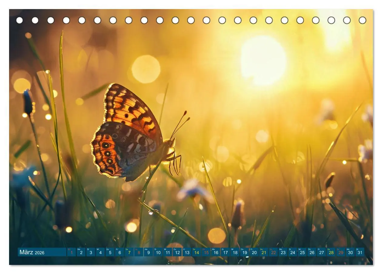 Bild: 9783457403402 | Filigrane Leichtigkeit - Schmetterlinge (Tischkalender 2026 DIN A5...