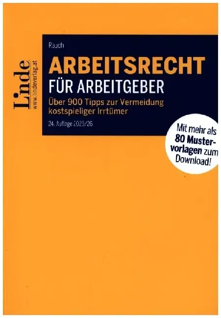 Cover: 9783707353402 | Arbeitsrecht für Arbeitgeber | Thomas Rauch | Taschenbuch | 1026 S.