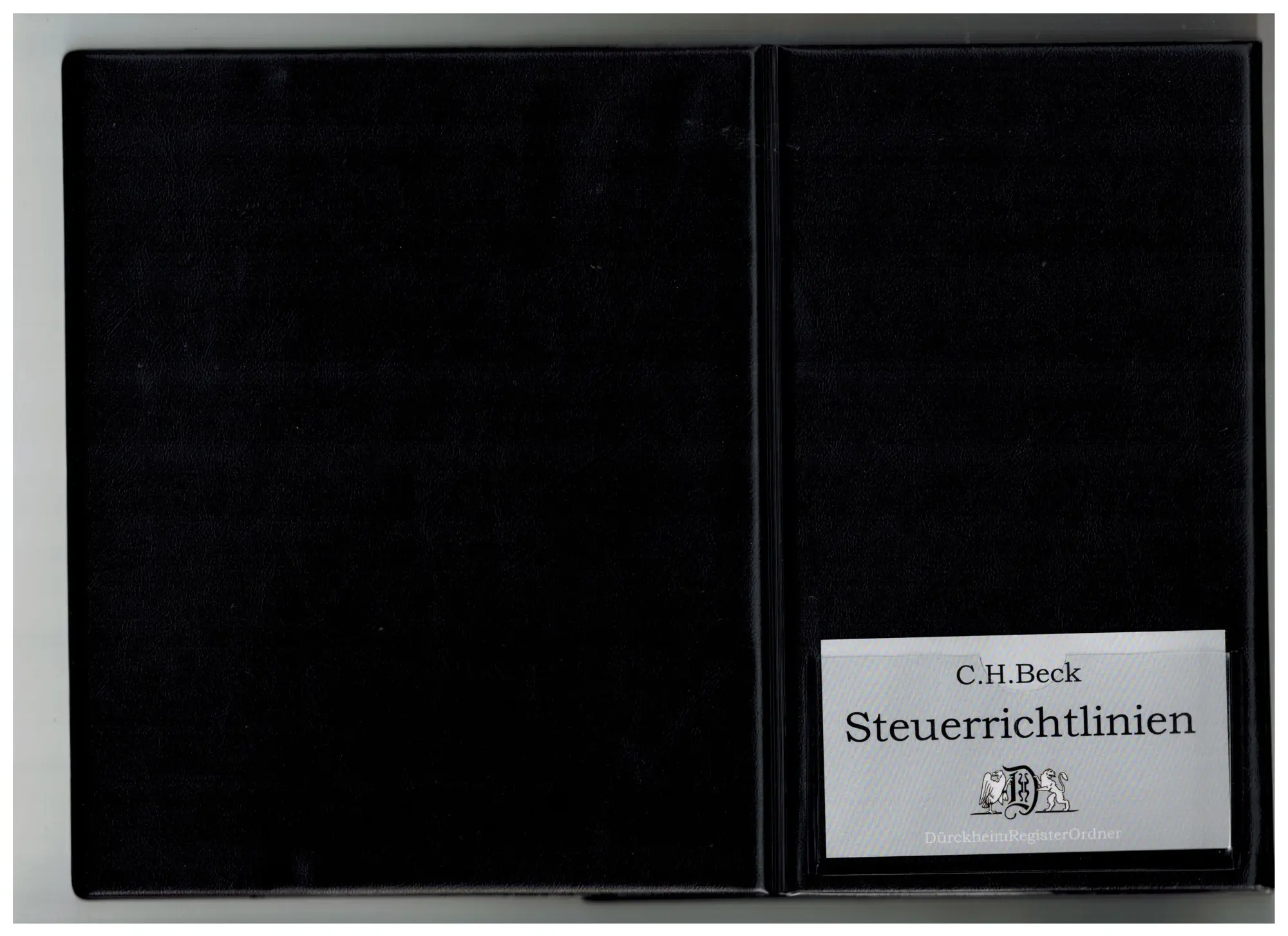 Cover: 9783864533402 | DürckheimRegister®-ORDNER EXTRABREIT SCHWARZ für STEUERGESETZE u.a;...