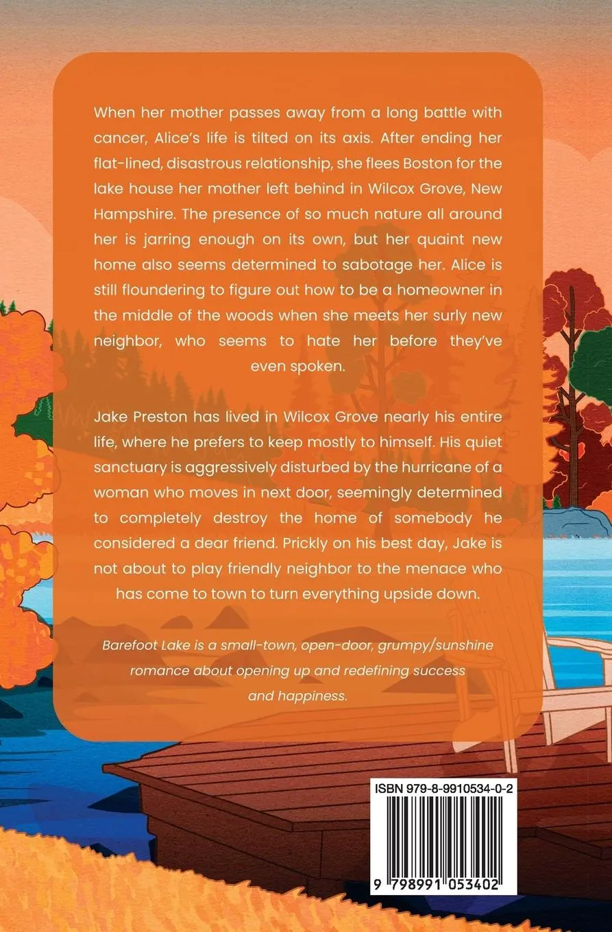 Rückseite: 9798991053402 | Barefoot Lake (A Wilcox Grove Story) | Kim Swizz | Taschenbuch | 2024