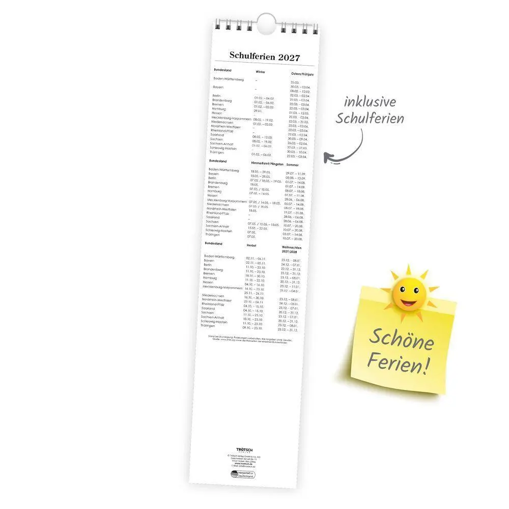 Bild: 4251901513502 | TRÖTSCH - Streifenkalender Maxi Violett 2027 | KG | Kalender | 14 S.
