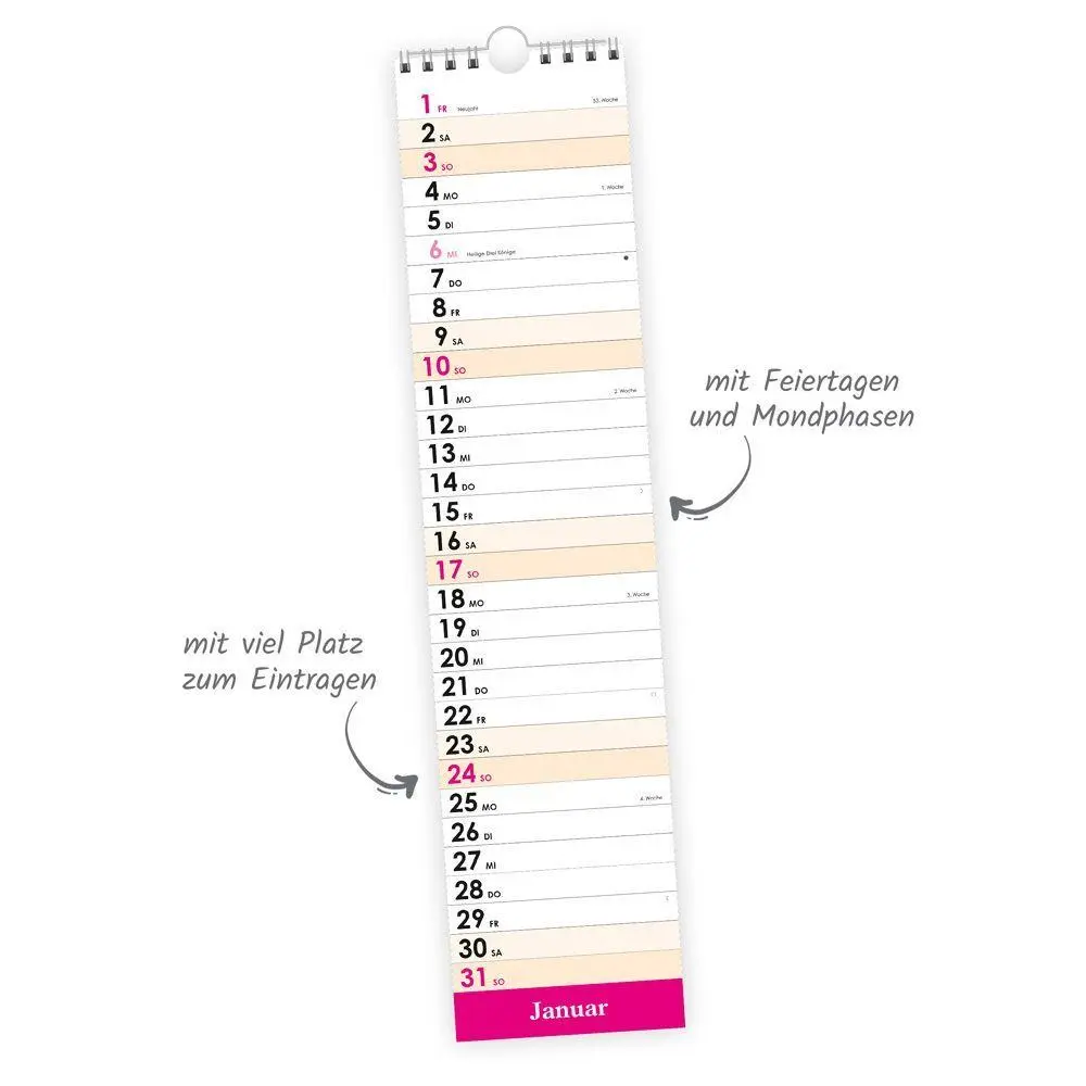Bild: 4251901513502 | TRÖTSCH - Streifenkalender Maxi Violett 2027 | KG | Kalender | 14 S.