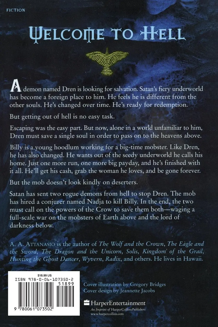 Rückseite: 9780061073502 | Crow, The | Hellbound | A A Attanasio | Taschenbuch | Englisch | 2001