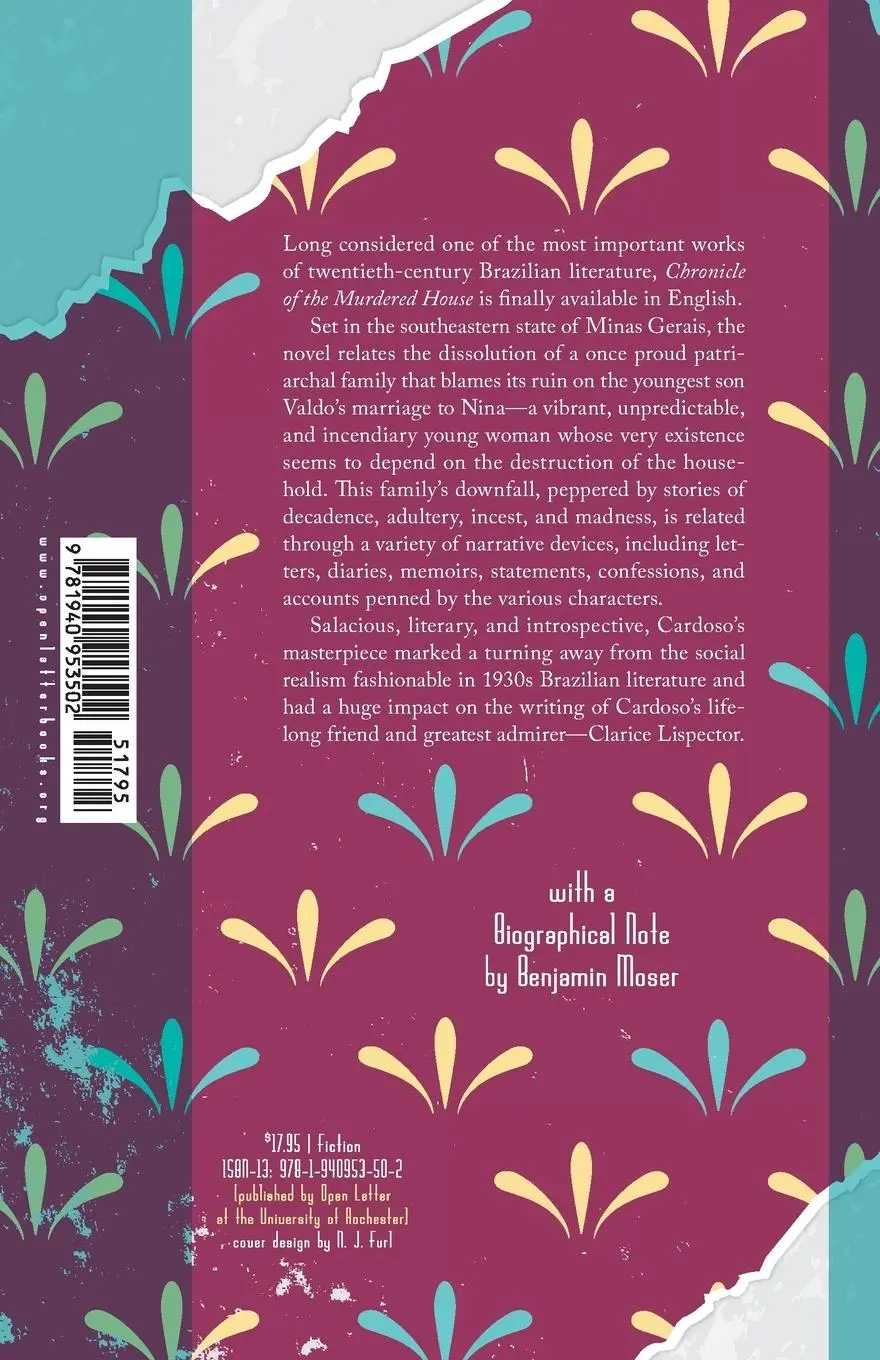 Rückseite: 9781940953502 | Chronicle of the Murdered House | Lucio Cardoso | Taschenbuch | 2016