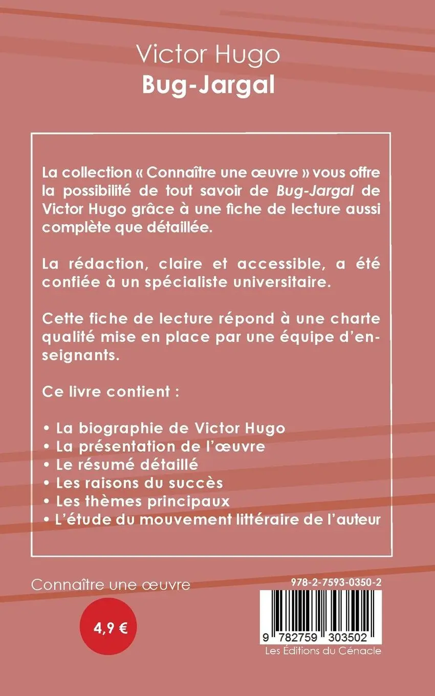 Rückseite: 9782759303502 | Fiche de lecture Bug-Jargal de Victor Hugo (Analyse littéraire de...