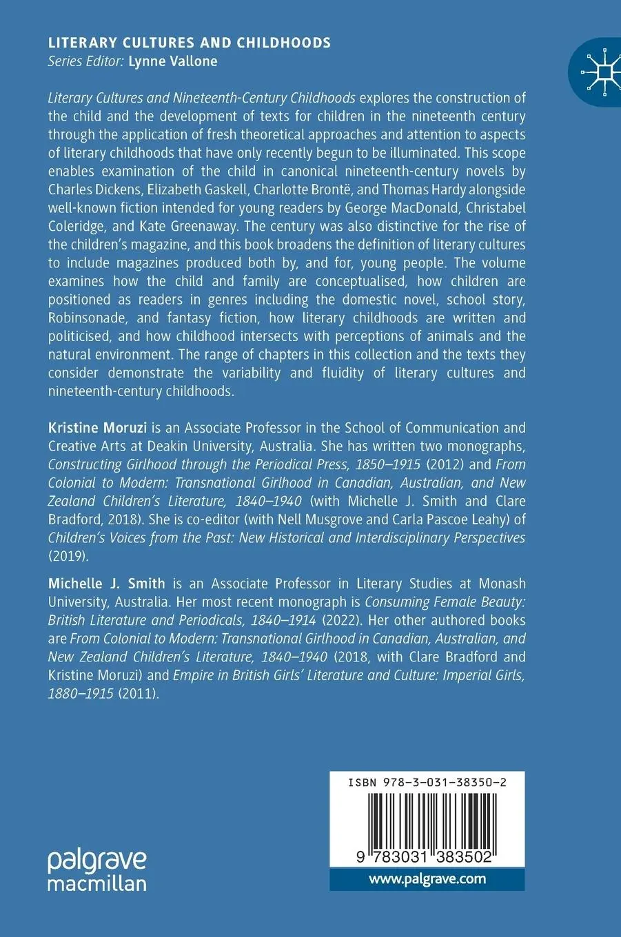 Rückseite: 9783031383502 | Literary Cultures and Nineteenth-Century Childhoods | Smith (u. a.)