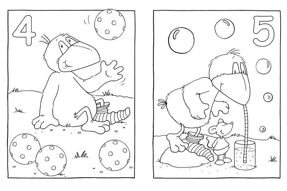 Bild: 9783480233502 | Der kleine Rabe Socke: Das lustige 1 2 3 - Malbuch vom kleinen...