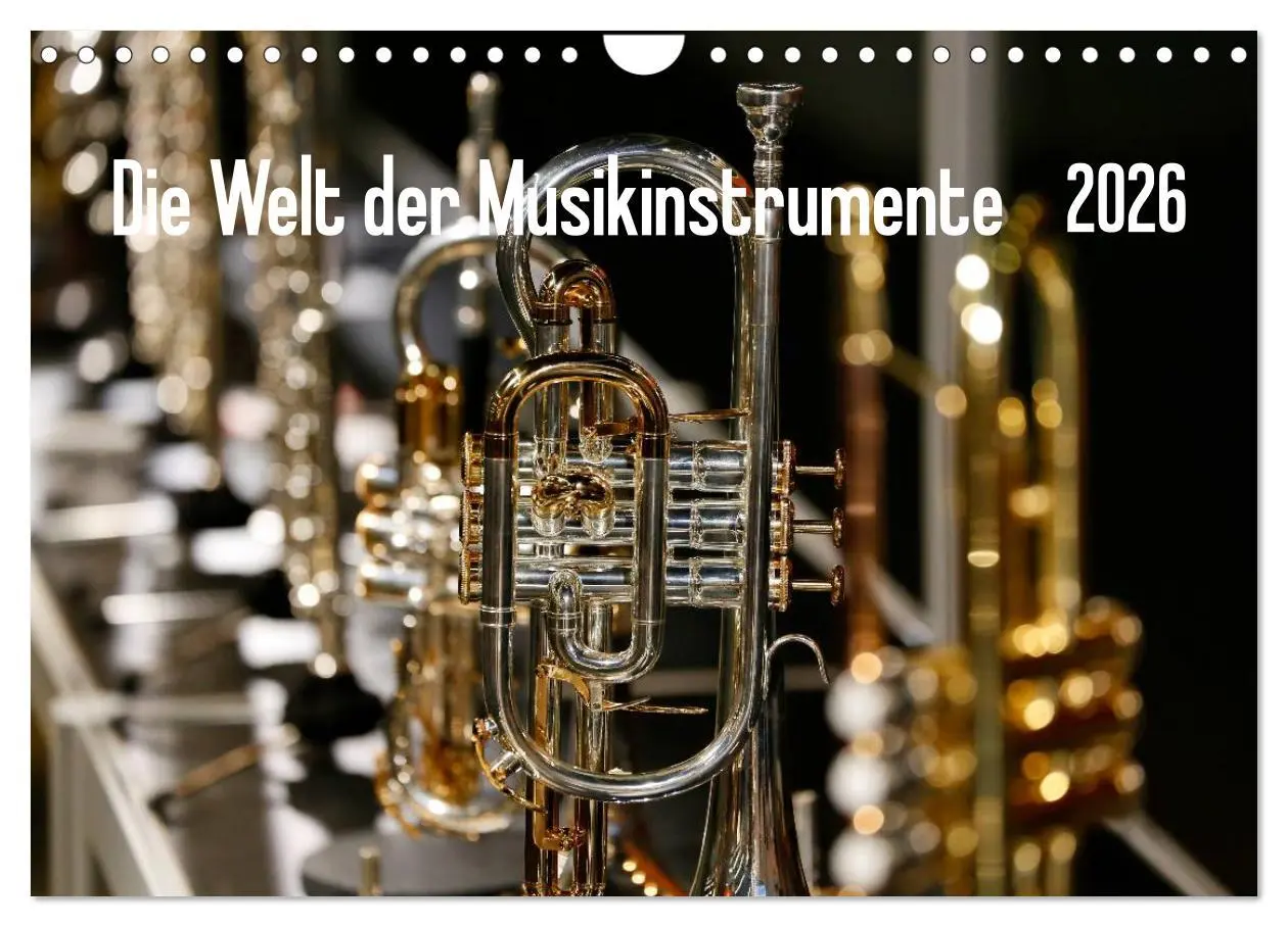Cover: 9783516033502 | Die Welt der Musikinstrumente (Wandkalender 2026 DIN A4 quer),...