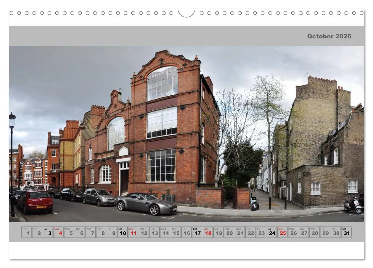 Bild: 9783516583502 | London Street Fronts 2026 / UK-Version (Wall Calendar 2026 DIN A3...
