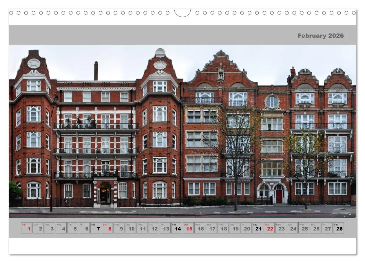Bild: 9783516583502 | London Street Fronts 2026 / UK-Version (Wall Calendar 2026 DIN A3...