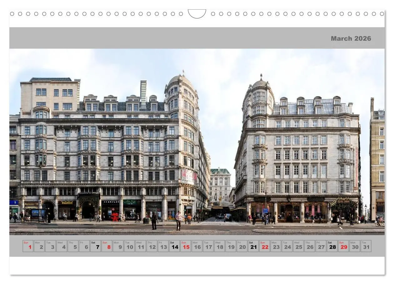 Bild: 9783516583502 | London Street Fronts 2026 / UK-Version (Wall Calendar 2026 DIN A3...