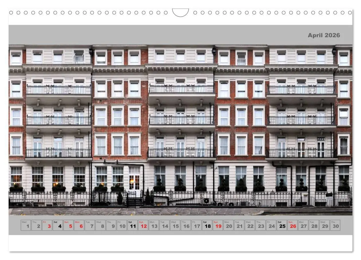 Bild: 9783516583502 | London Street Fronts 2026 / UK-Version (Wall Calendar 2026 DIN A3...