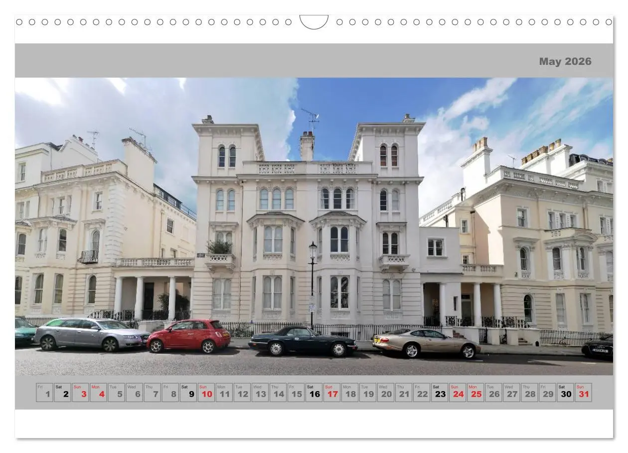 Bild: 9783516583502 | London Street Fronts 2026 / UK-Version (Wall Calendar 2026 DIN A3...
