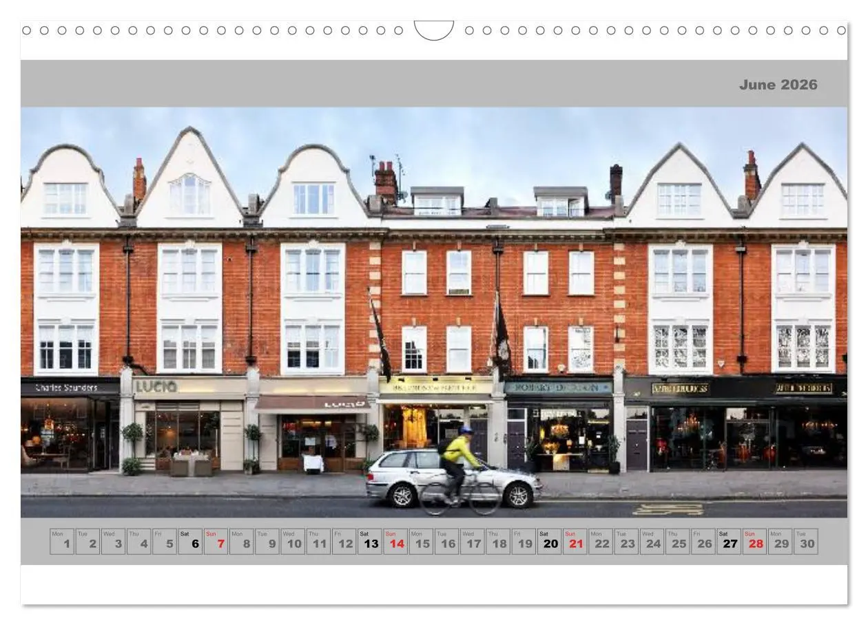 Bild: 9783516583502 | London Street Fronts 2026 / UK-Version (Wall Calendar 2026 DIN A3...
