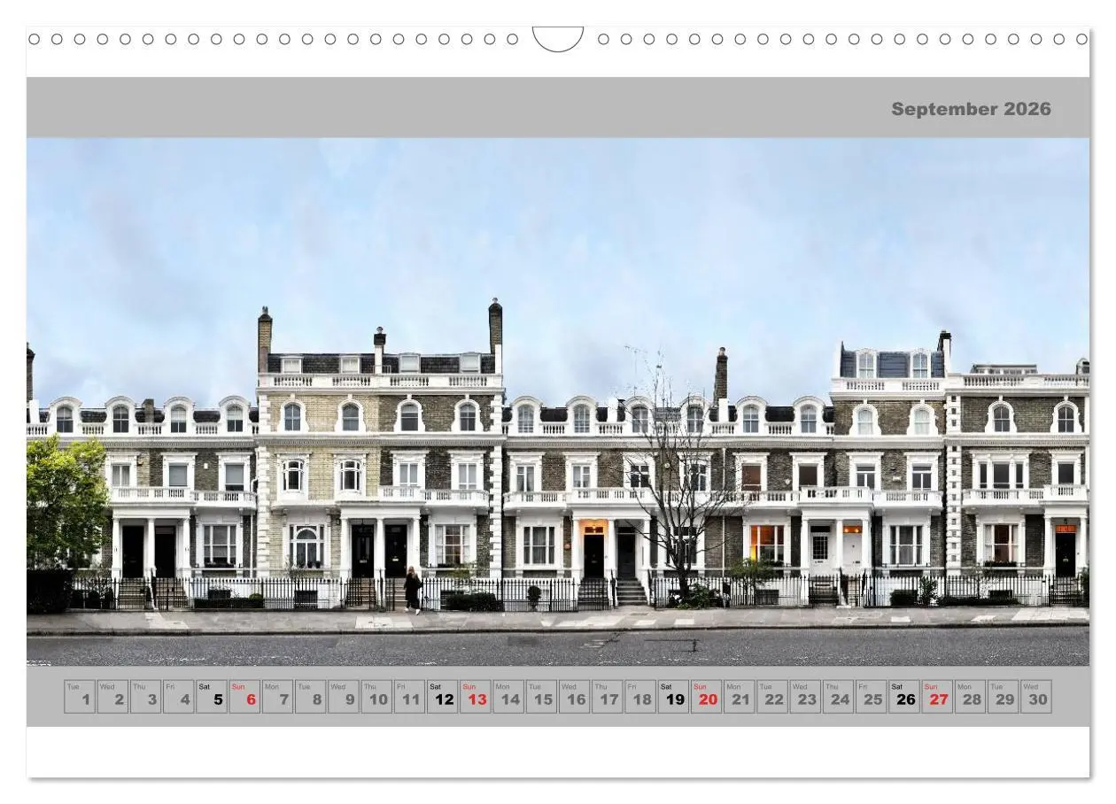 Bild: 9783516583502 | London Street Fronts 2026 / UK-Version (Wall Calendar 2026 DIN A3...