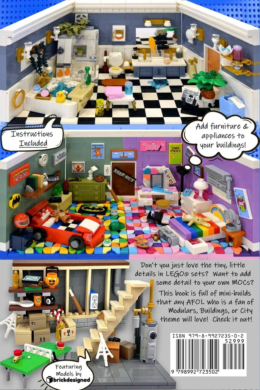 Rückseite: 9798992723502 | Room By Room | A Collection of LEGO® Mini-Builds | Chris Schroeder