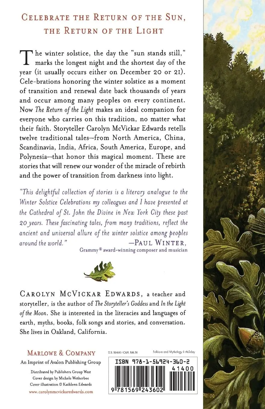 Rückseite: 9781569243602 | The Return of the Light | Carolyn McVickar Edwards | Taschenbuch