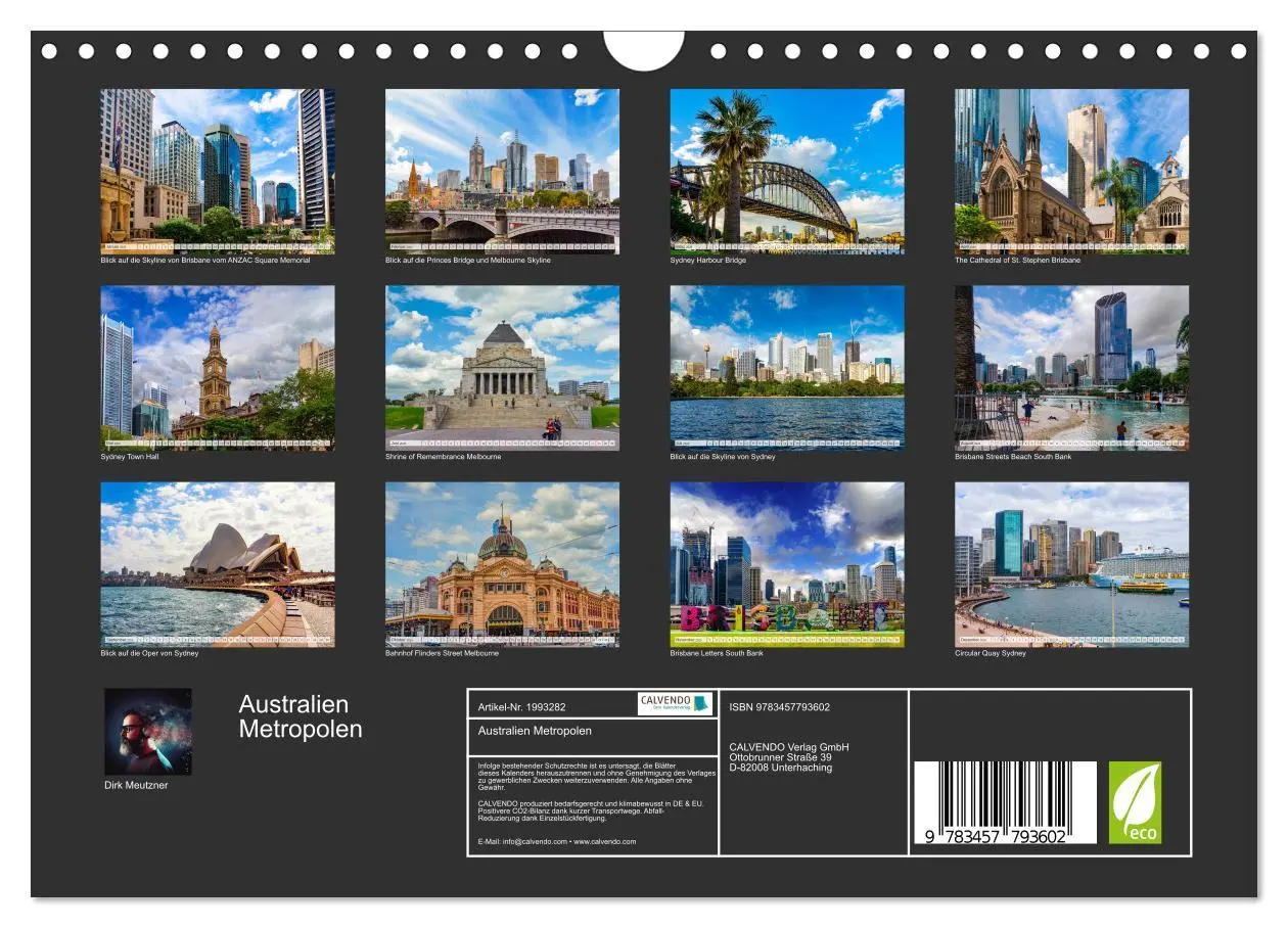 Bild: 9783457793602 | Australien Metropolen (Wandkalender 2026 DIN A4 quer), CALVENDO...