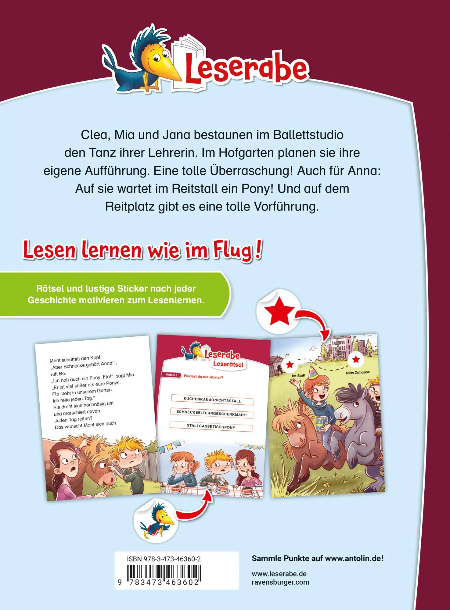 Rückseite: 9783473463602 | Leserabe Sonderausgaben - Freundinnengeschichten zum Lesenlernen