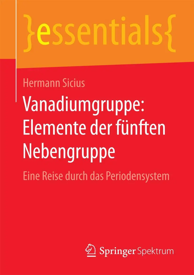 Cover: 9783658133702 | Vanadiumgruppe: Elemente der fünften Nebengruppe | Hermann Sicius