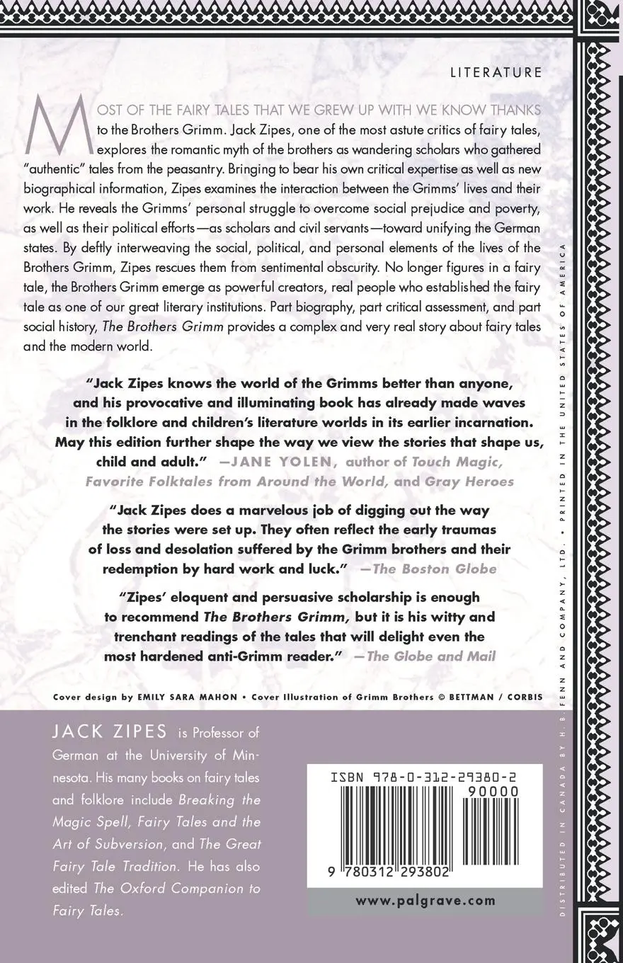 Rückseite: 9780312293802 | The Brothers Grimm | From Enchanted Forests to the Modern World 2e