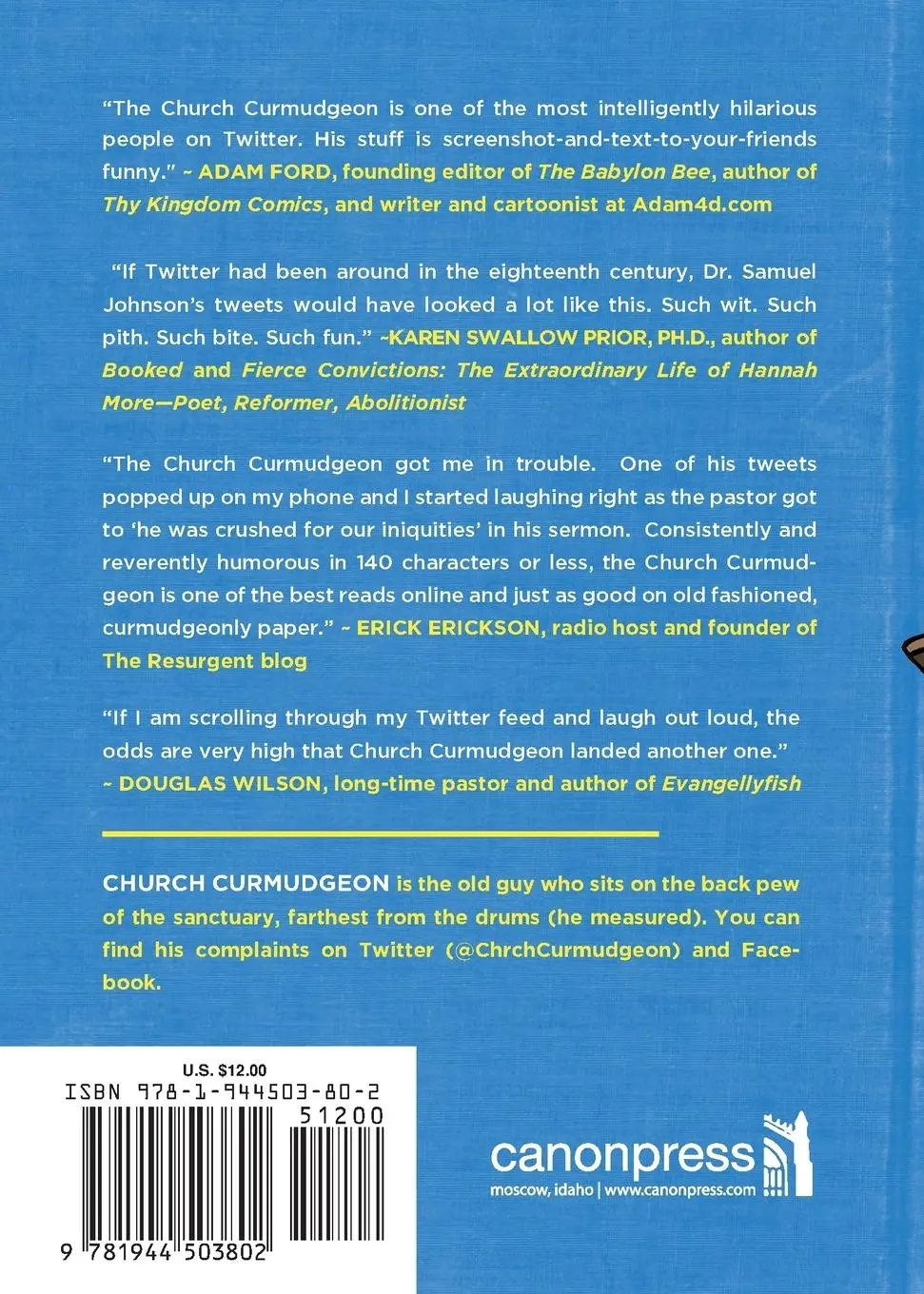 Rückseite: 9781944503802 | Then Tweets My Soul | The Best of the Church Curmudgeon | David Regier