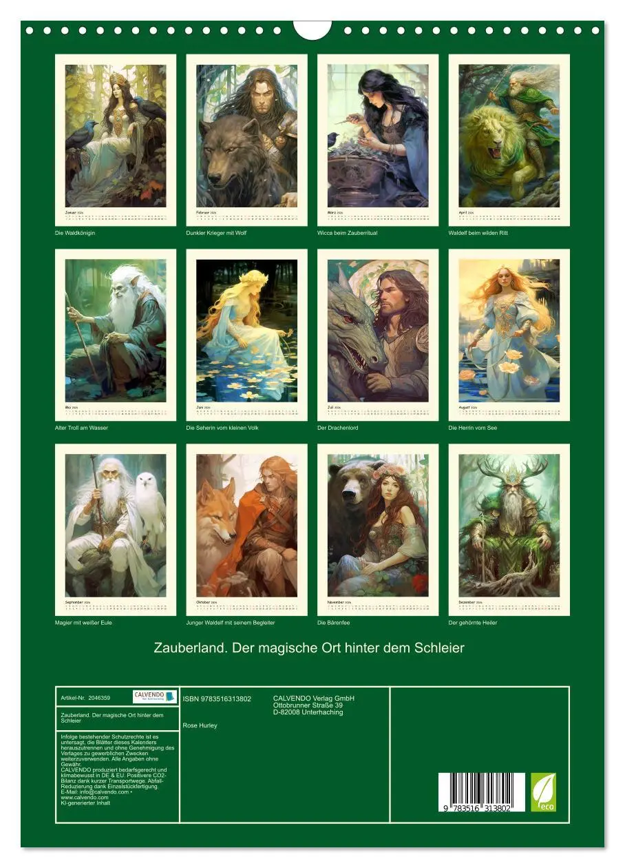 Bild: 9783516313802 | Zauberland. Der magische Ort hinter dem Schleier (Wandkalender 2026...
