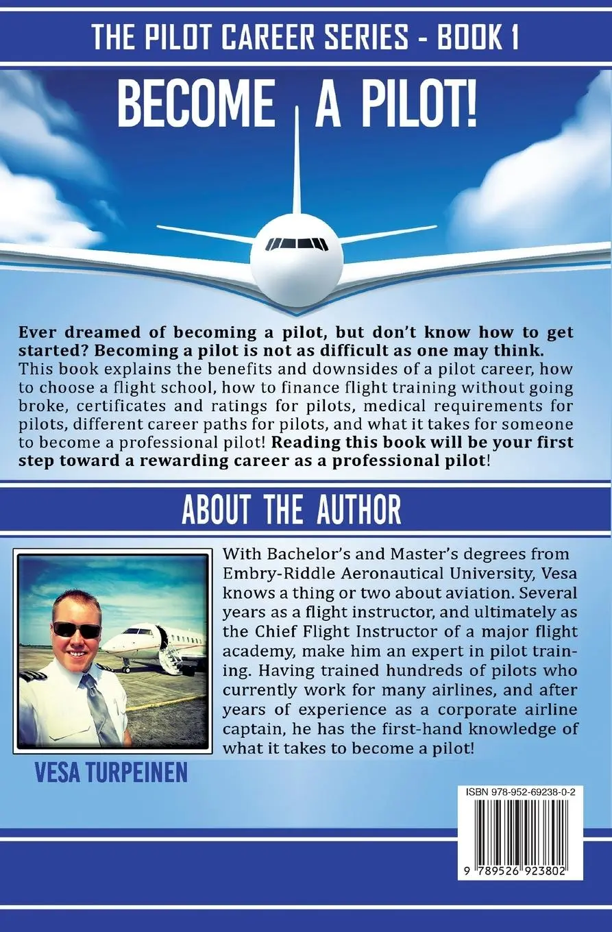 Rückseite: 9789526923802 | LEARN TO FLY AND BECOME A PILOT! | Vesa Turpeinen | Taschenbuch | 2019