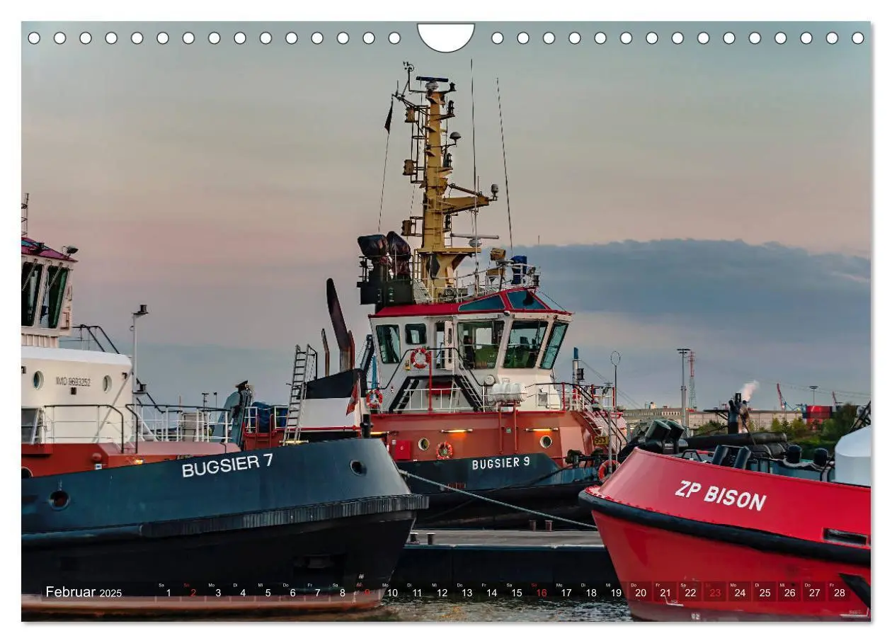 Bild: 9783435293902 | Hamburg Hafen (Wandkalender 2025 DIN A4 quer), CALVENDO Monatskalender