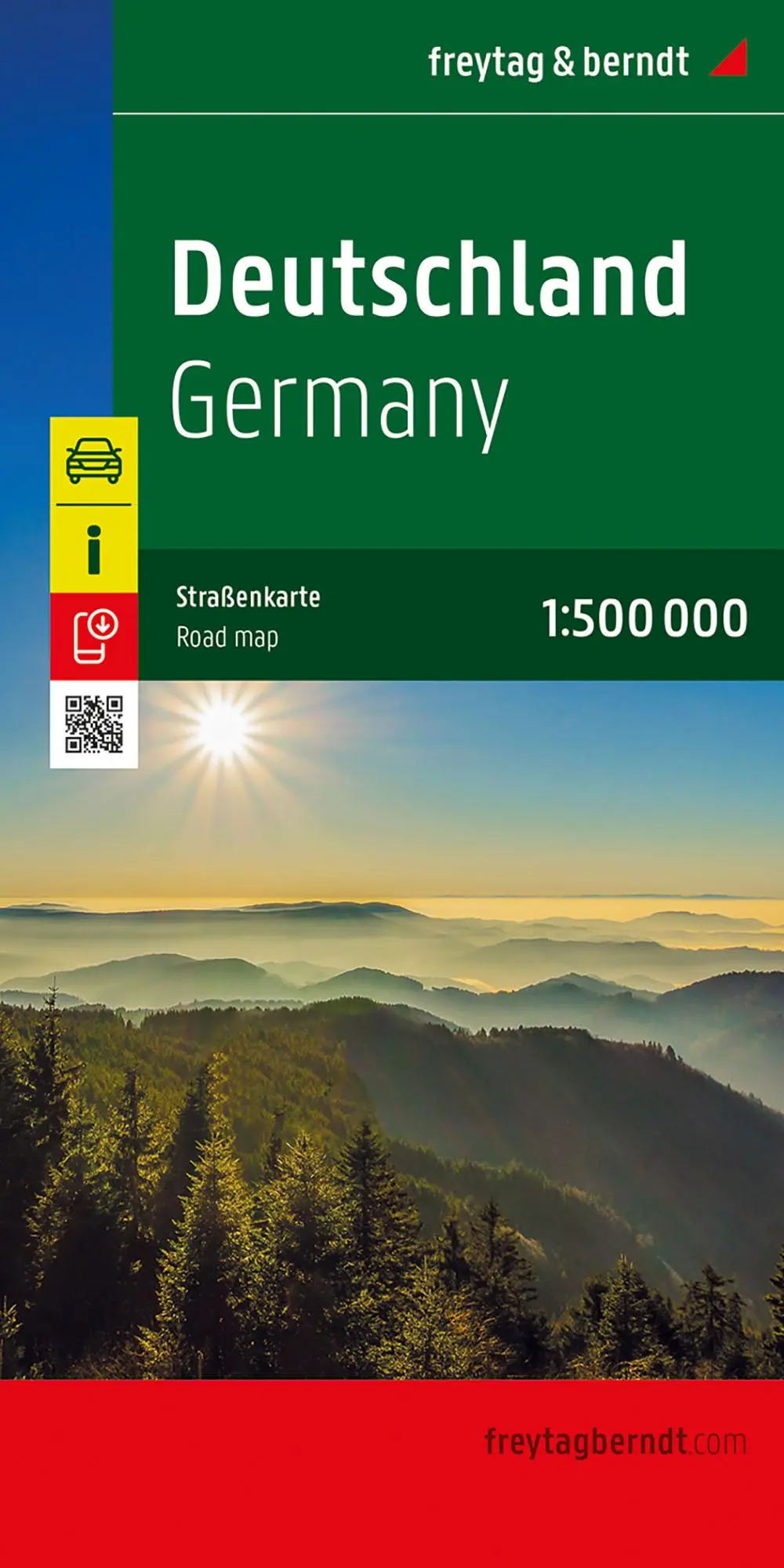 Cover: 9783707923902 | Deutschland, Straßenkarte 1:500.000, freytag &amp; berndt | Berndt | 2025