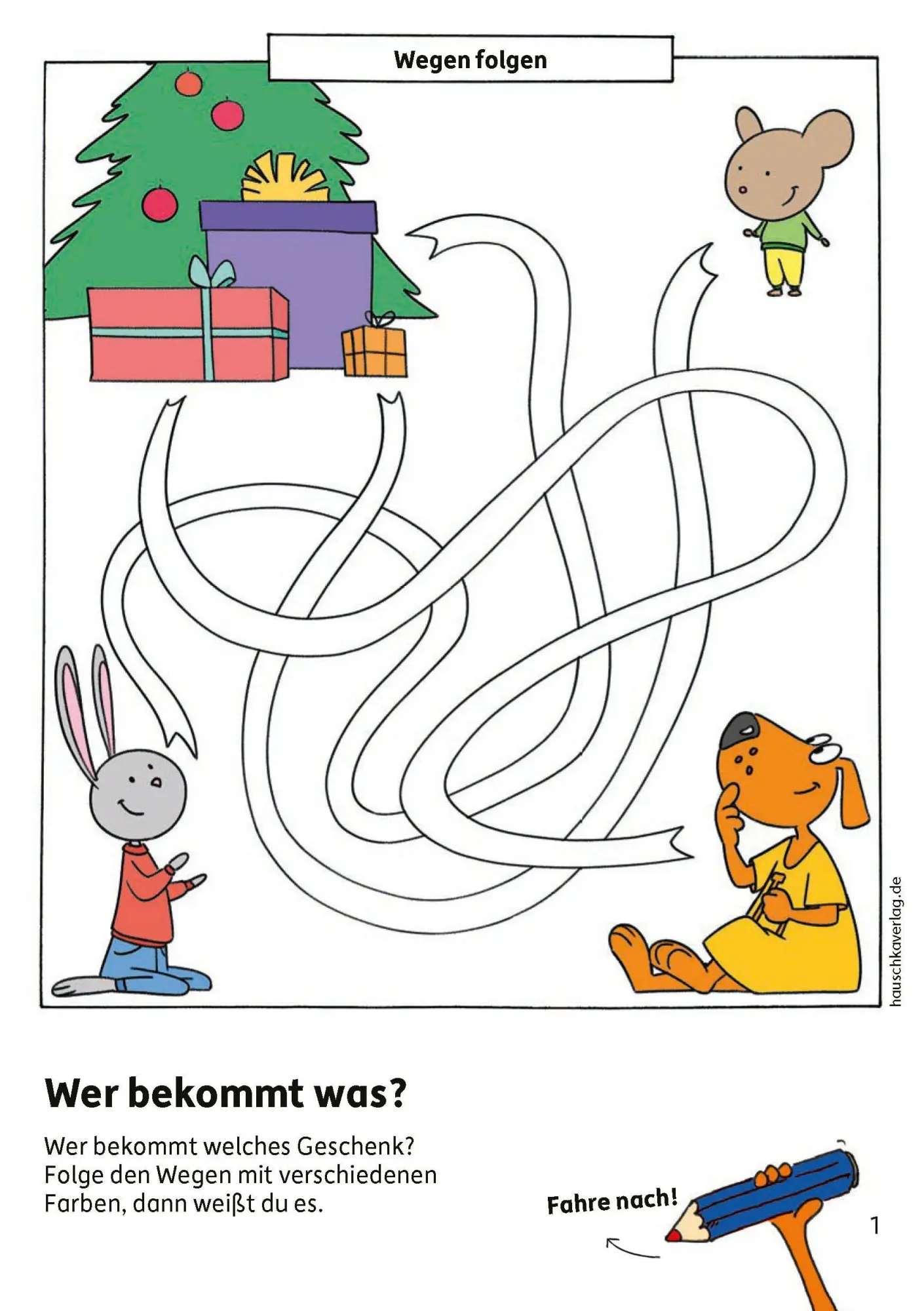 Bild: 9783881003902 | Weihnachtsrätsel - Kunterbunter Kindergartenblock ab 4 Jahre | Maier