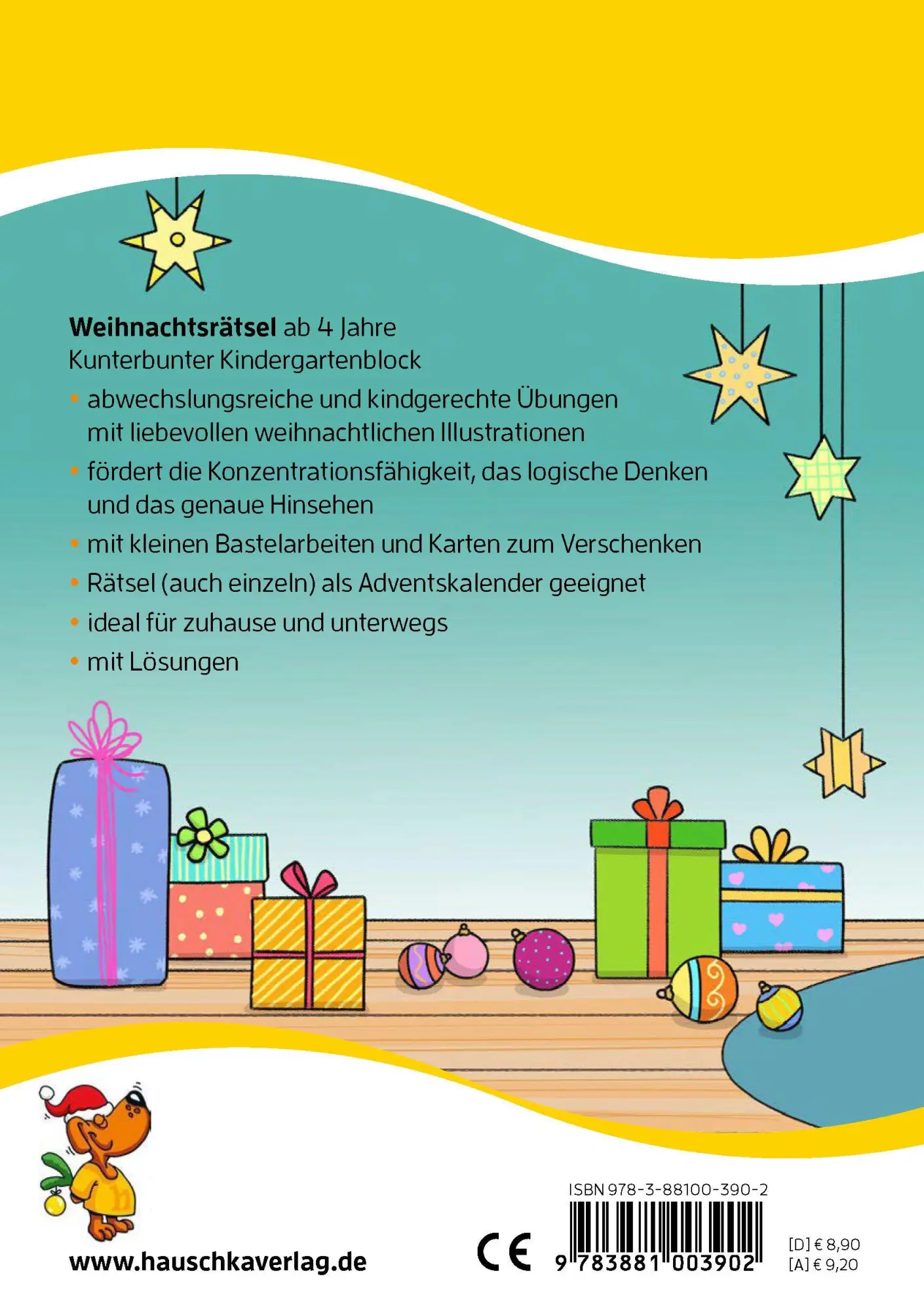 Bild: 9783881003902 | Weihnachtsrätsel - Kunterbunter Kindergartenblock ab 4 Jahre | Maier