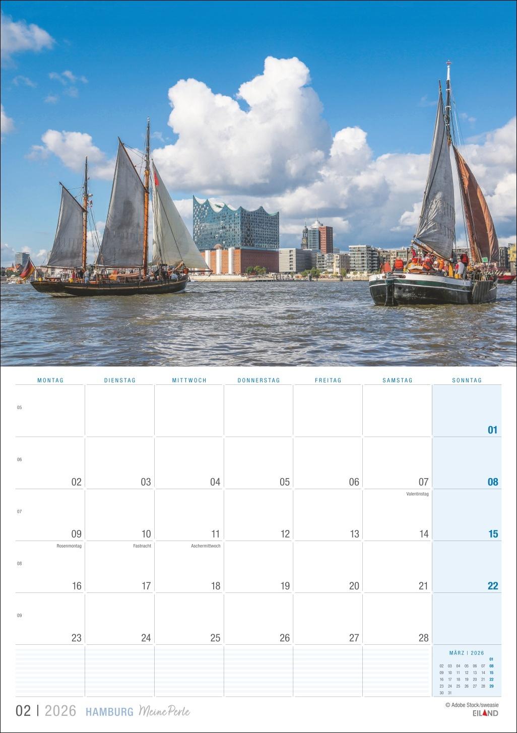 Bild: 9783964023902 | Hamburg ...meine Perle Kalender 2026 | Eiland | Kalender | 13 S.