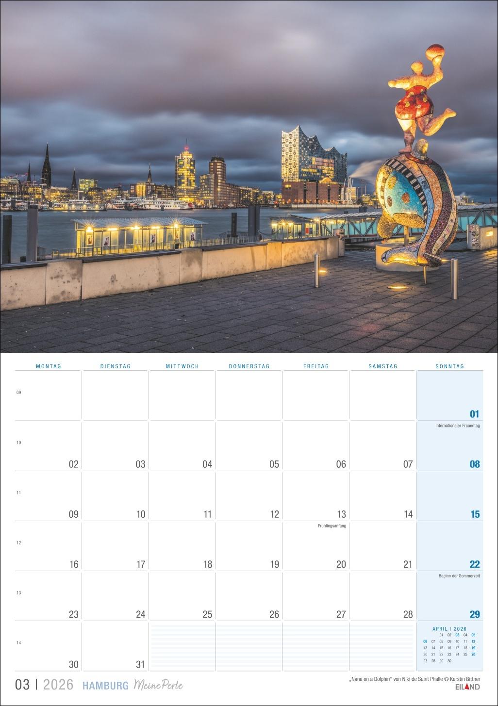 Bild: 9783964023902 | Hamburg ...meine Perle Kalender 2026 | Eiland | Kalender | 13 S.