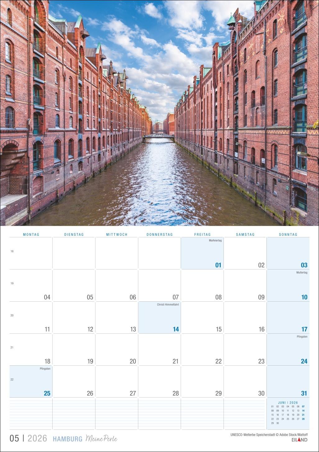Bild: 9783964023902 | Hamburg ...meine Perle Kalender 2026 | Eiland | Kalender | 13 S.