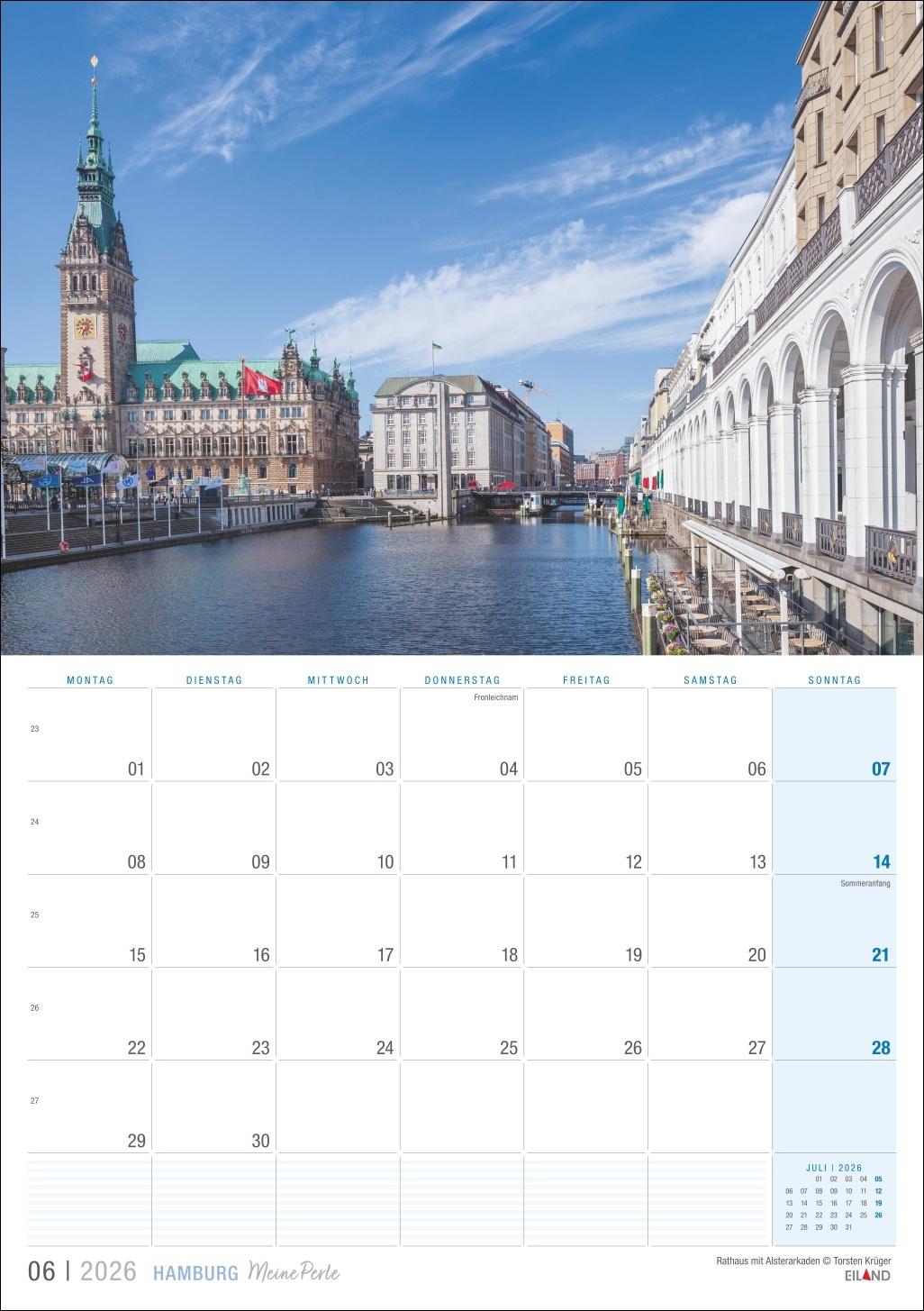 Bild: 9783964023902 | Hamburg ...meine Perle Kalender 2026 | Eiland | Kalender | 13 S.