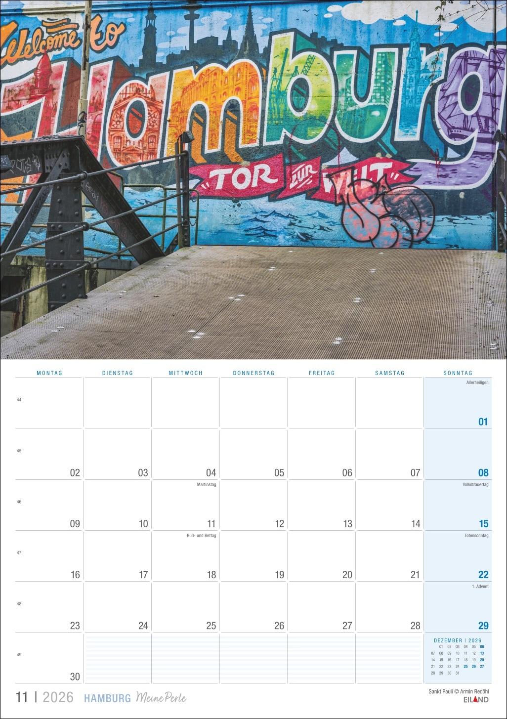 Bild: 9783964023902 | Hamburg ...meine Perle Kalender 2026 | Eiland | Kalender | 13 S.