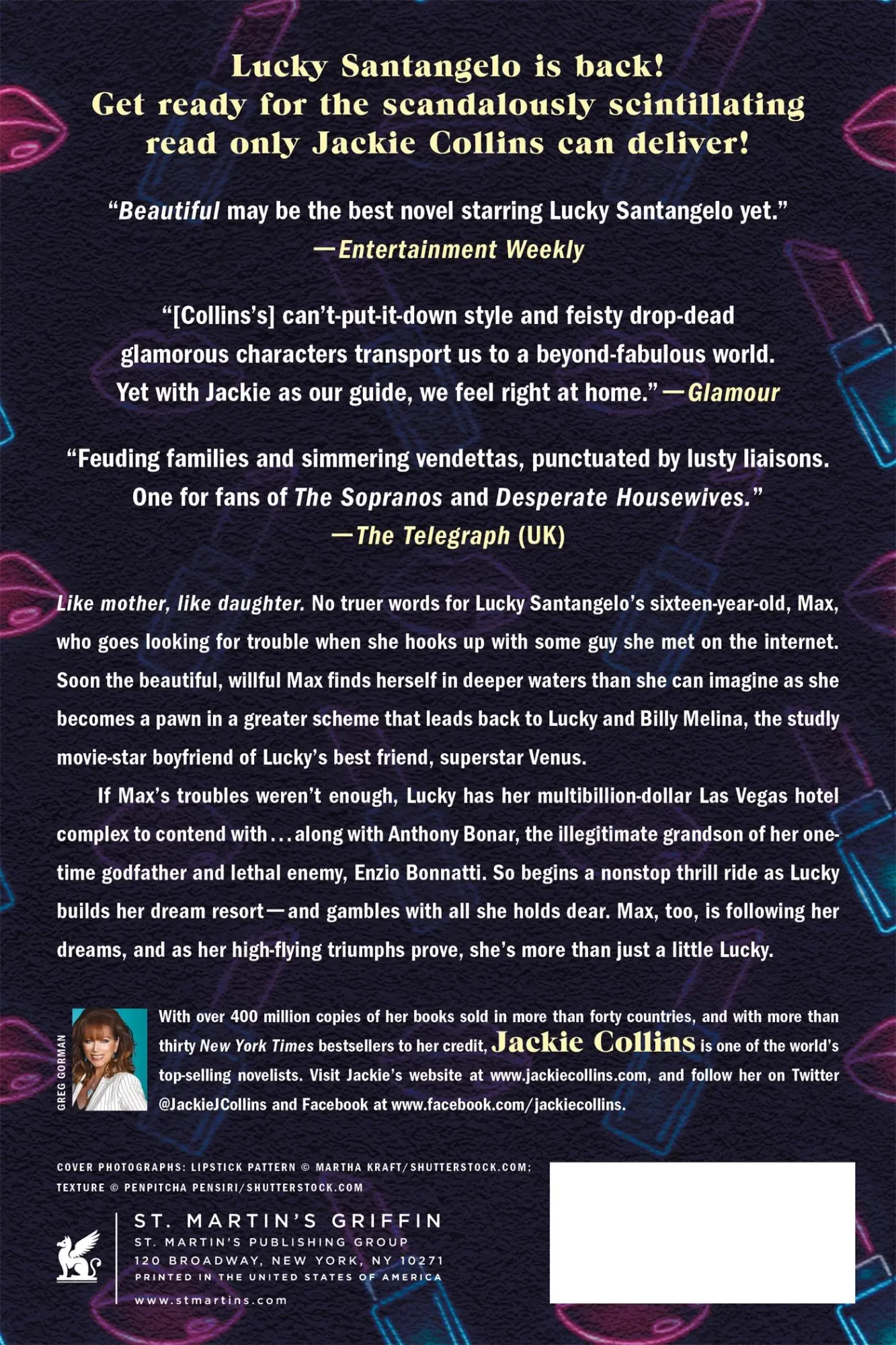 Rückseite: 9780312624002 | Drop Dead Beautiful | Jackie Collins | Taschenbuch | Englisch | 2010