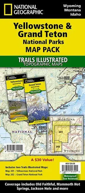 Cover: 9781597754002 | Yellowstone and Grand Teton National Parks [Map Pack Bundle] | Maps