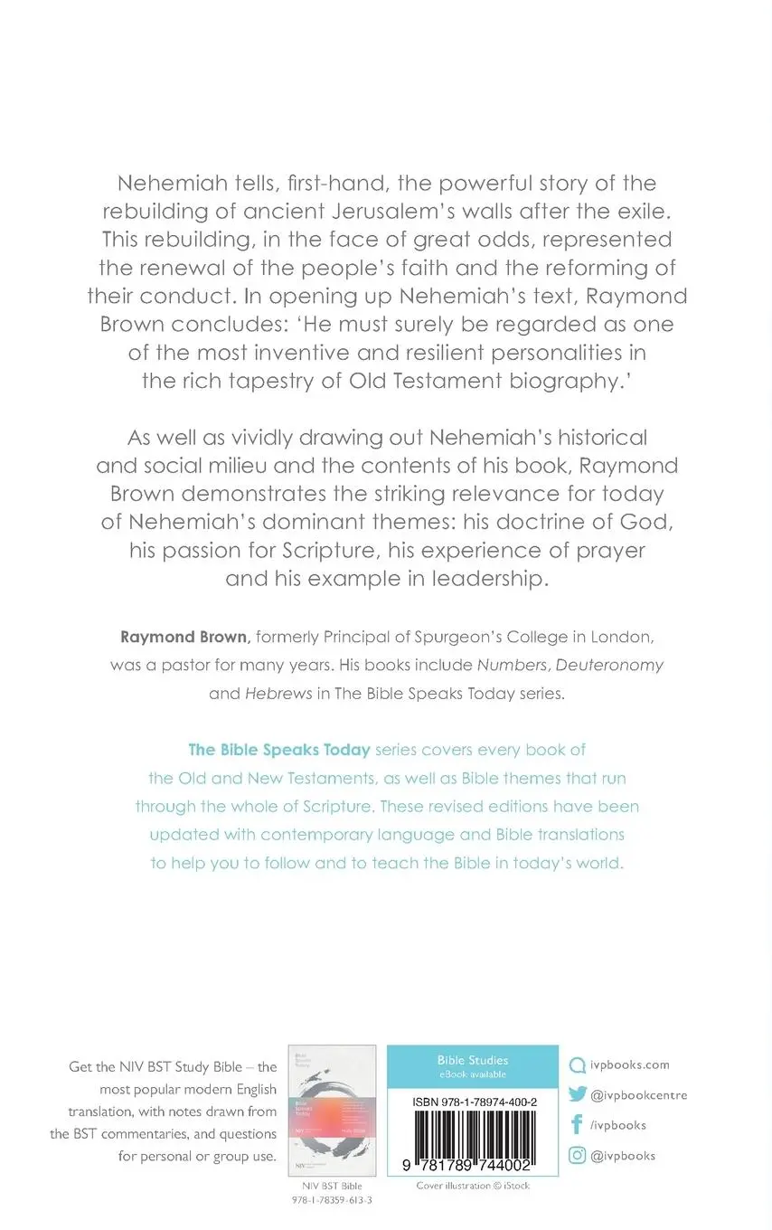 Rückseite: 9781789744002 | The Message of Nehemiah | God's Servant In A Time Of Change | Brown