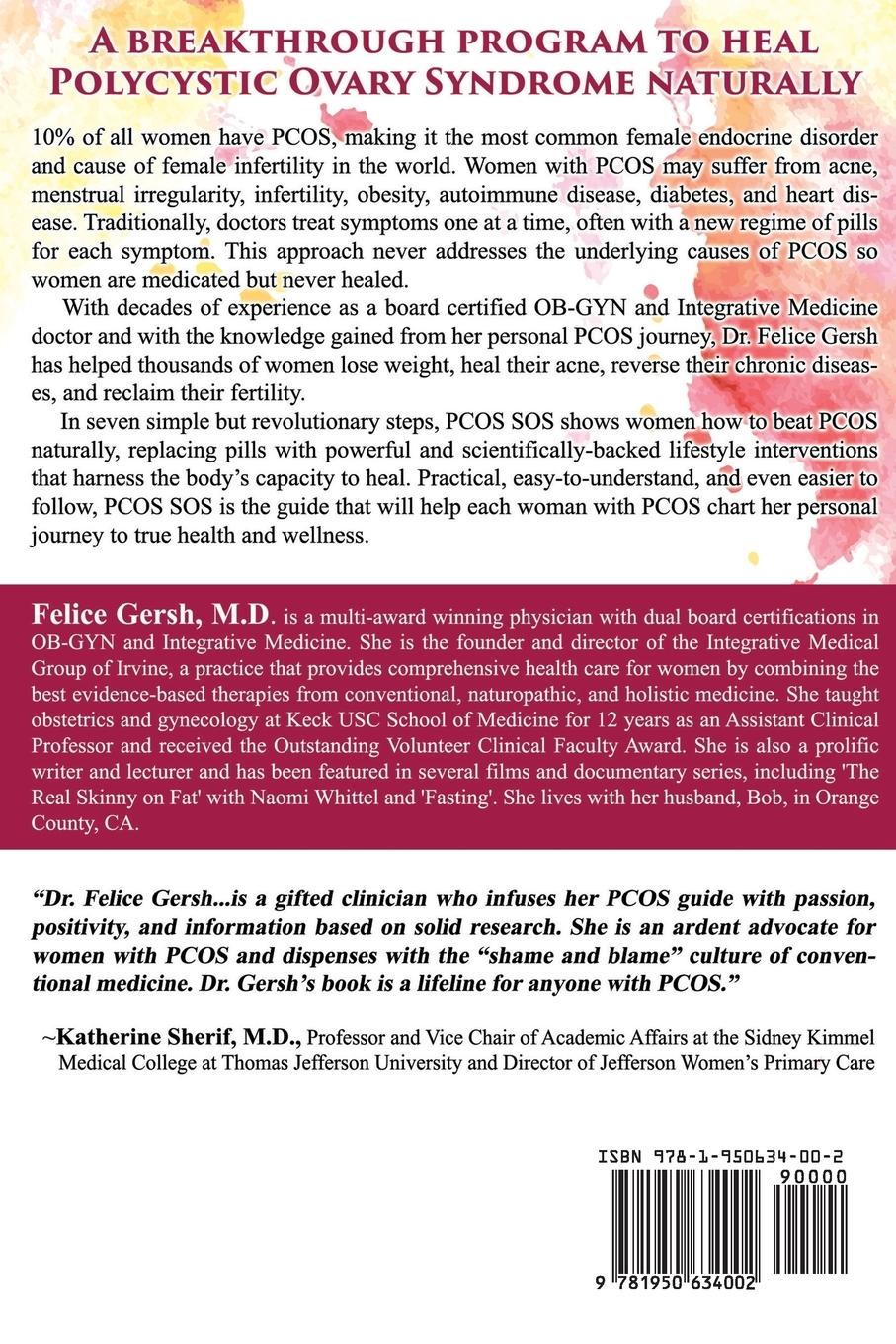 Rückseite: 9781950634002 | PCOS SOS | M. D. Felice Gersh (u. a.) | Taschenbuch | Englisch | 2019