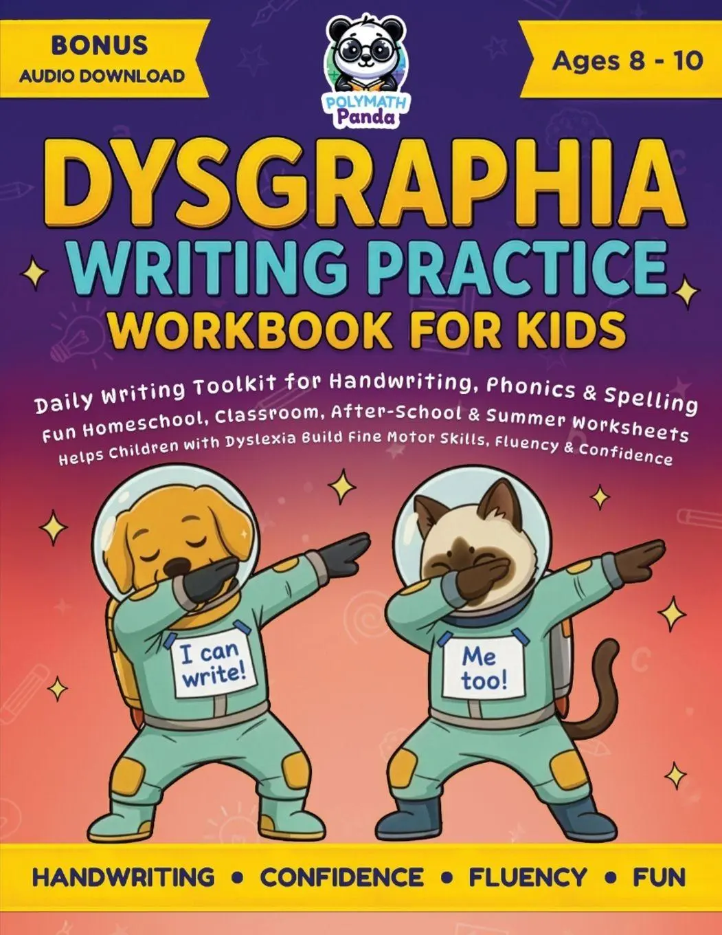 Cover: 9781965964002 | Dysgraphia Writing Practice Workbook for Kids Ages 8-10 | Panda | Buch