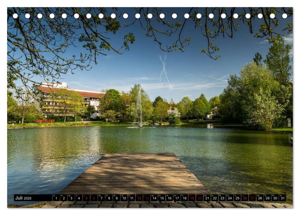 Bild: 9783435324002 | Unterhaching (Tischkalender 2025 DIN A5 quer), CALVENDO Monatskalender